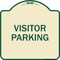 Signmission Reserved Parking Visitor Parking Heavy-Gauge Aluminum Architectural Sign, 18" x 18", TG-1818-23019 A-DES-TG-1818-23019 - alternate 1